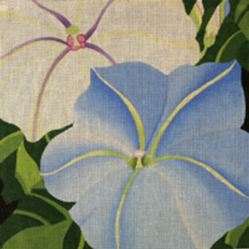 ED-819 Dede's Needleworks Giant Morning Glories 14 x 14, 13g