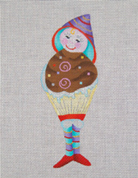 ED-18039 Dede's Needleworks Ornaments  Mrs. Cupcake 6 x 3, 18g