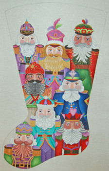 ED-4004 Dede's Needleworks Jolly Nutcracker Collection Stocking 15 x 24, 18g