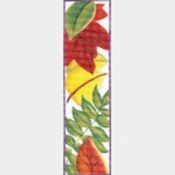 Wg11872 Autumn Leaves & Acorns 1 1/4 X 7   18 ct Whimsy And Grace BOOKMARK 