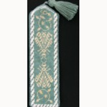 Wg11882 N's Bee Bookmark - Green and Cream 1 3/4 x 6 3/4 18 ct. Whimsy And Grace BOOKMARK 