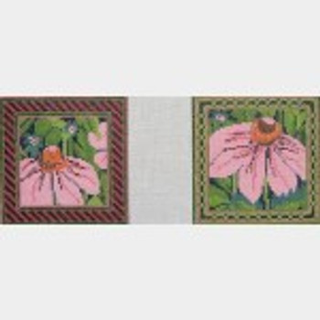 Wg12036C Pink Echinacea Coasters 4X4X4 18ct Whimsy And Grace