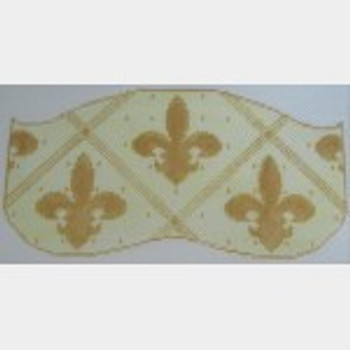Wg12406 Fleur de Lis - ivory and gold 18 ct Whimsy And Grace SLEEPING MASK 