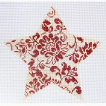 Wg12522 Bill's Star 6"   18 ct Whimsy And Grace ORNAMENT 