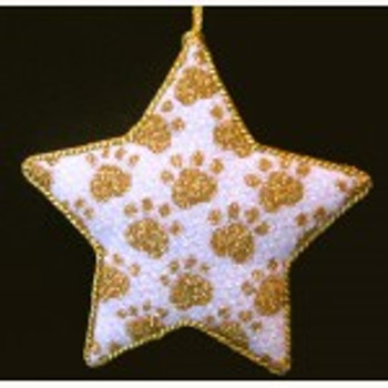 Wg12363 My Best Friend's Star - gold 6"   18 ct Whimsy And Grace ORNAMENT 