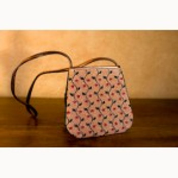 Wg11505 3 pc Victorian Flowers - Copper & Rose w/gusset Canvas Only  5 1/2 x 5 (10)  18 ct Whimsy And Grace Purse