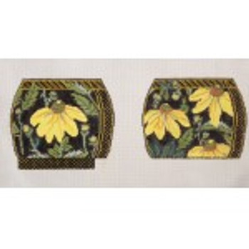 Wg12147 Yellow Echinacea Coin Purse 5X41/2X3/4 18ct Whimsy And Grace Purse 