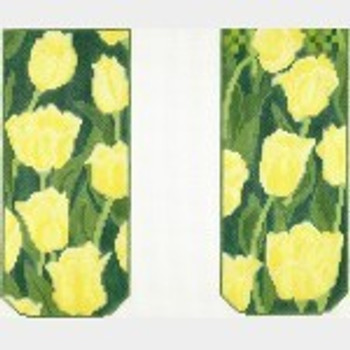 Wg12001E Yellow Tulips 6 1/2 x 2 3/ 4  18 ct EYEGLASS CASE / Small Pillow / Cell Phone Case Whimsy And Grace