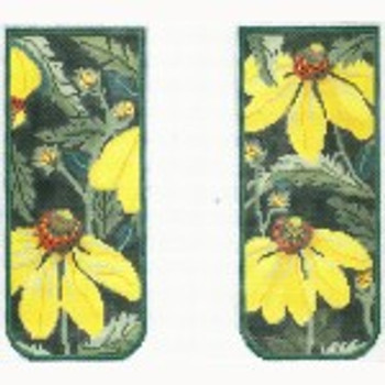 Wg12029E Yellow Echinacea 2 7/8 X 6 3/4   18 ct EYEGLASS CASE / Small Pillow / Cell Phone Case Whimsy And Grace