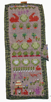 YT Bunny Garden Needleroll 25w x 70h Praiseworthy Stitches