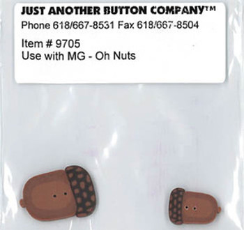 Just Another Button Company Oh Nuts Button Pk (9705.G)