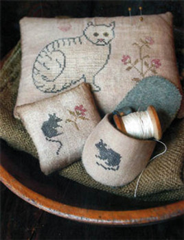 Cat & Mouse Pinkeeps & Slipper Stacy Nash Primitives 13-1491 