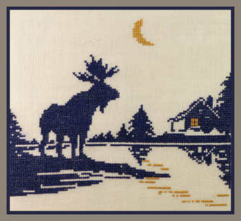 Moose Silhouette 2 by Stitchworks, The 19-1165 
