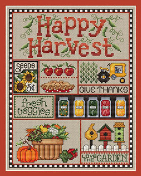 Happy Harvest 98 x 126 Sue Hillis Designs 11-1673 
