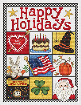 Happy Holidays 123 X 94 Sue Hillis Designs 09-2444 