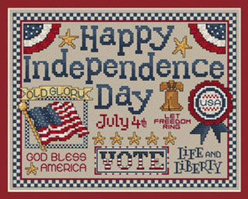 Happy Independence Day 126 x 98 Sue Hillis Designs 11-1812 