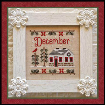 Cottage Of The Month-December 77 x 77  Country Cottage Needleworks 12-2761