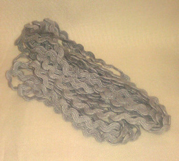 D-010 Silver Rick Rack 1/4" (3yds) by Dames Of The Needle