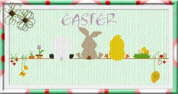 AAN189 Waiting for Easter Alessandra Adelaide Needleworks Counted Cross Stitch Pattern