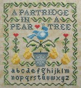 Partridge In A Pear Tree 95w x 106h Cottage Garden Samplings Twelve Days Of Christmas: 18-1143 YT