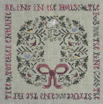 DR174 Drawn Thread (The) The Holly & The Ivy Sampler & Ornament