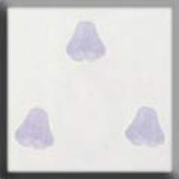 12297 Mill Hill Glass Treasure Flower Petal Matte Tanzanite; Glass