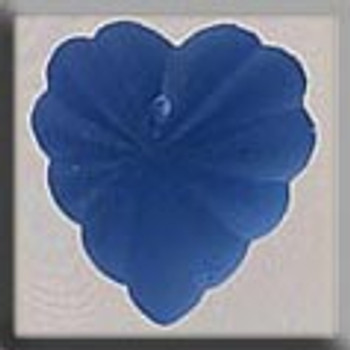 12071 Mill Hill Glass Treasure Frosted Starburst Heart Matte Sapphire