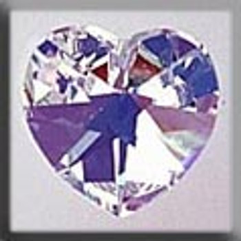 13045 Mill Hill Glass Treasure Medium Heart Crystal AB