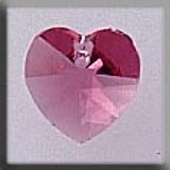 13040 Mill Hill Glass Treasure Small Heart Rose