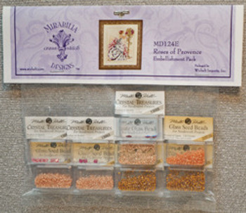 MD124E Mirabilia Designs Roses of Provence  Embellishment Pack