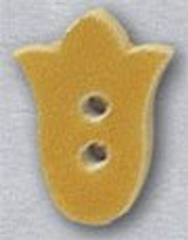 86045Y Mill Hill Button Yellow Tulip; 1/2" x 5/8"