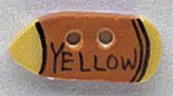 86120 Mill Hill Button Yellow Crayon; 3/4" x 1/4"