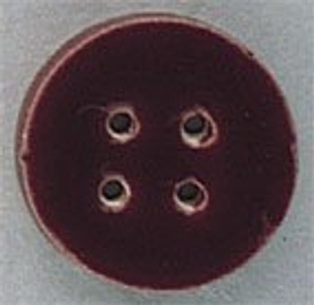 86282 Mill Hill Button Medium Burgandy Round; 3/4" x 3/4"