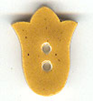86328 Mill Hill Button Speckled Gold Tulip; 1/2" x 5/8"