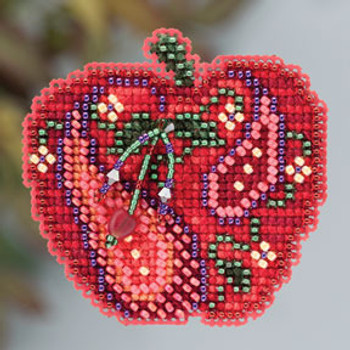 MH183202 Mill Hill Seasonal Ornament Kit Jeweled Apple (2013)