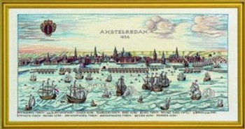 7712318 Eva Rosenstand Kit Amsterdam 18" x 36"; Linen; 30ct