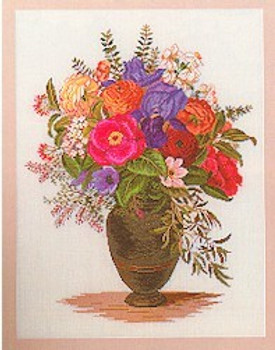 7714276 Eva Rosenstand Kit Floral Arrangement 20" x 24"; Linen; 25ct