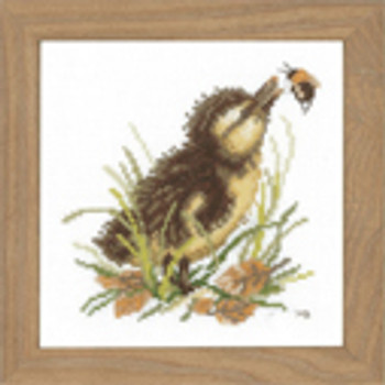 PN146977 Lanarte Kit Duckling and Bumblebee 5" x 5"; Aida; 18ct