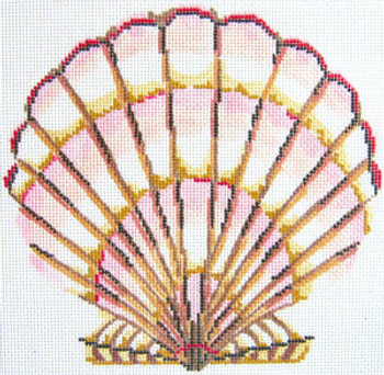 SN259 Scallop Shell 9 x9 12 Count Silver Needle Designs