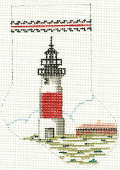 SN166 Lighthouse Minisock 4 x 5.5 18 Count\ Silver Needle Designs