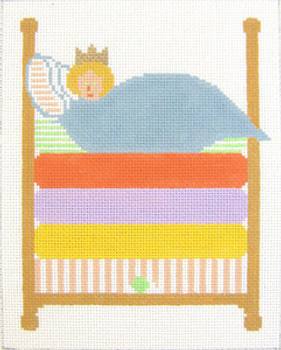 SN122 Princess and the Pea (with stitch guide) 7 x9 13 Count\ Silver Needle Designs