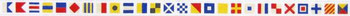 SN546 Signal Flag Alphabet Belt 2 40x1.25 18 Count Silver Needle Designs