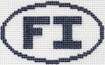 Oval FI (Fishers Island, NY/Fire Island, NY) 720 5"w x 3"h - 13 Mesh Silver Needle Designs