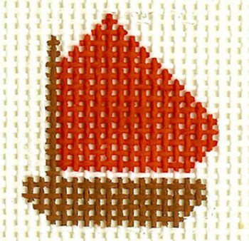 SNM24 Red Boat Mini 2 x2 13 Count Silver Needle Designs