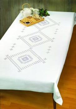 Permin Kit Hardanger Tablecloth 56" x 92" 22ct