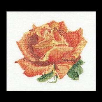 GOK3075 Thea Gouverneur Kit Rose 7" x 6" ; Linen; 36ct 