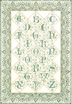 GOK2050 Thea Gouverneur Kit Sampler In Green 21" x 30"; Linen 32ct
