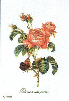 GOK2030 Thea Gouverneur Kit Roses 10" x 15"; Linen; 36ct