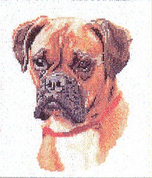 GOK933 Thea Gouverneur Kit Dog Portrait 8-1/2" x 10-1/2"; Linen; 25ct