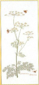 GOK1067 Thea Gouverneur Kit Bees And Queen Ann's Lace 16" x 31" ; Linen; 30ct